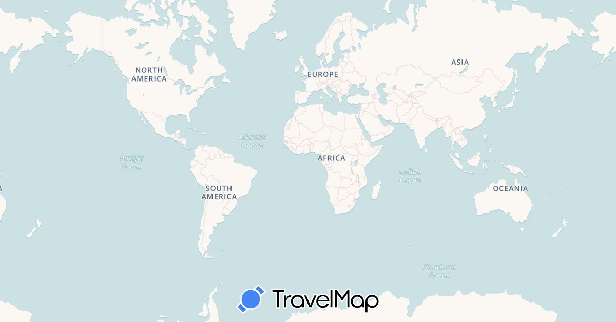 TravelMap itinerary: driving, plane, train, boat, hitchhiking in Bahamas, Canada, Switzerland, Mexico, United States (Europe, North America)